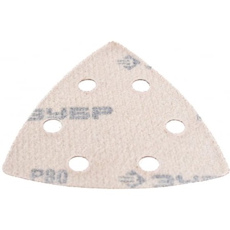 The triangle grinding bison 35583-080, perforated, P80, 93 x 93 x 93 mm, 5 pcs.-3
