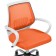 Children's armchair Ergoplus metal/fabric, chrome/orange 61x55x84 cm
