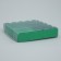 Cookie box, confectionery packaging with PVC lid, green, 15 x 15 x 3 cm