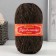 Woolen yarn "needlewoman" 70% wool, 30% acrylic, 100g (dark brown)
