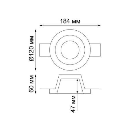 YESO lamp, 50 W, GU10, white color, D = 122mm-2
