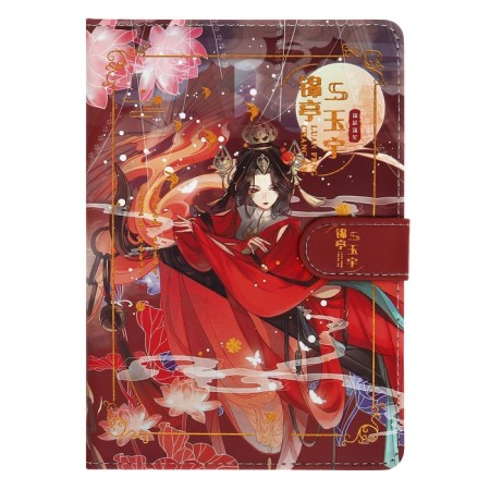 Gift notebook, A6+, 132 sheets, color block, with a stream on a magnet, PVC cover, "Anime", mix-2