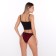 Panties tanga women, burgundy color, size 52