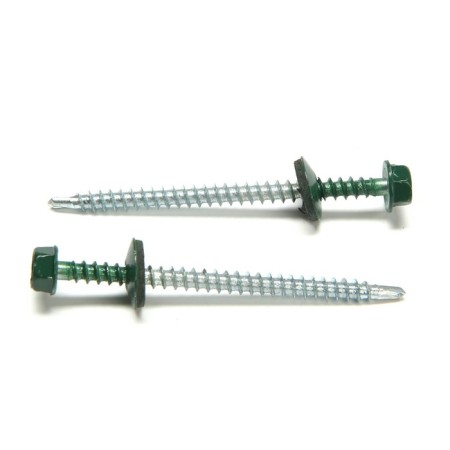 Roofing screws 4.8x70 mm, Ral6005 Color green, 100 pcs.-1