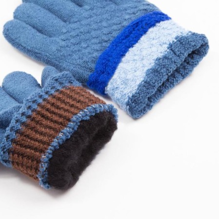 Children's gloves minku colored, col. Blue, 15 rr (15 cm)-2