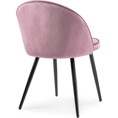 STILL WITH A METAL CARCAS DODO Metal/velor, black/pink 48x54x77 cm-3
