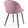 STILL WITH A METAL CARCAS DODO Metal/velor, black/pink 48x54x77 cm