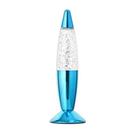 Lumber "Blue Rocket" LED, lava, sparkles, from batteries 3xlr44 19 cm Risalux-5