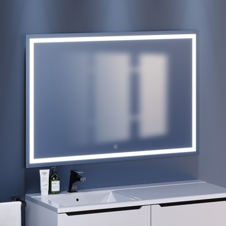 Mirror Uperwood Tanos, 120x80 cm, LED backlight, sensory switch, anti -recovery-1