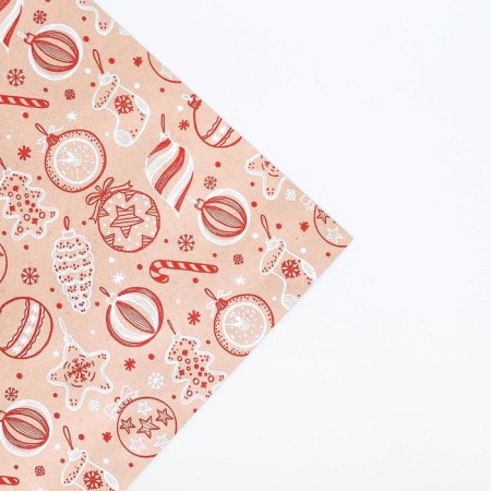 Craft Buy paper in the roll "Christmas Toy", 0.68 x 7 m, New Year-3