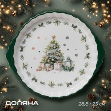 New Year's baking form of the deed “approximation of the miracle”, 28.8 × 25 × 4.3 cm, white color
