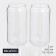 Brook glasses Magistro, 450 ml, 7.5 × 15 cm, set 2 pcs, glass, transparent
