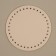 Donce for a bag, round, d = 18 cm, beige color