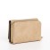 Women's wallet on the button, beige color