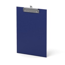A tablet with A4 clamp, 2 mm, Erichkrause Standard, cardboard/boumvinyl, blue (clipboard)