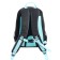 School backpack, 40 x 25 x 13 cm, Grizzly, ergonomic back, laptop department, black/turquoise