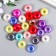 Beads for creativity Plastic "Ring Metallic" Color Gloss 20 grams 0.9x1.4x1.4 cm