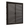 Ventilation grate "Cosmetic" luxury L194KR, 194x194mm, with a grid, indescribable, brown