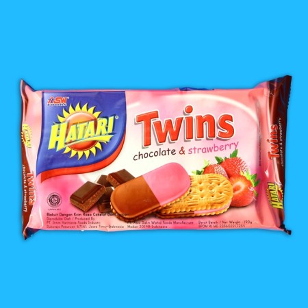 Hatari Twins Cream with chocolate and strawberries, 190 g