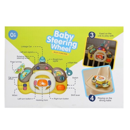 Musical steering wheel "machine", light, sound effects-11