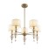Freya FR5369CL-05BS RAise, 720x720x830 mm ceiling lamp, E14, 5x40W, brass color