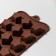 Form for sweets and chocolate of the “stars”, silicone, 21 × 10 × 2 cm, 15 cells, brown color