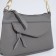 Bag Cross-Bodi with a zipper, gray color