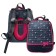 School backpack 38 x 30 x 16 cm, ergonomic back, stavia "meow", gray/black