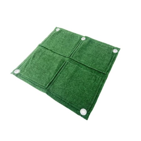 Vertical bed, 0.5 × 0.5 m, 4 pockets (23 × 21 cm), green-1