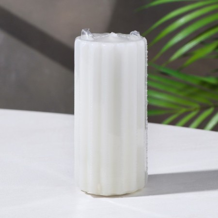 CLEASHIC CILINDRIC ARCOVE "Relief. White Lilia", 5x10 cm-1