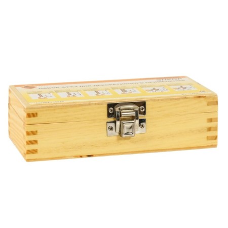 Set of milling plants 10622, for decorative work, wooden box, d = 8 mm, 6 pcs.-4