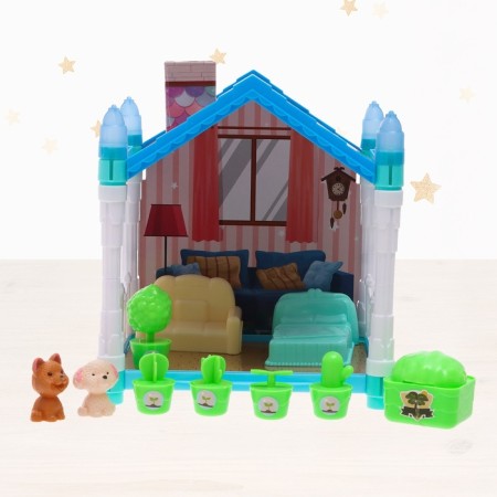House for pets "Fairytale Life" with pets and accessories, light-3