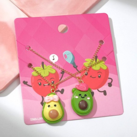 Kuulons Demetrotes "Choselka" Avocado, Boy and Girl, Colored in Gold-1