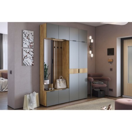 ANTRESOL Two -door "BUY" 800x350x400, oak craft gold/graphite-5