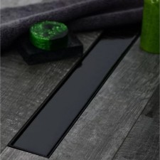Трап Veconi Klasik Black V650KB, d=40 мм, боковой выпуск, 715х125 мм, линейный, черный