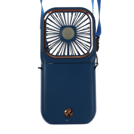 Portable F30 fan, Power Bank 3000 mAh, 3 modes, USB, folding, blue-5