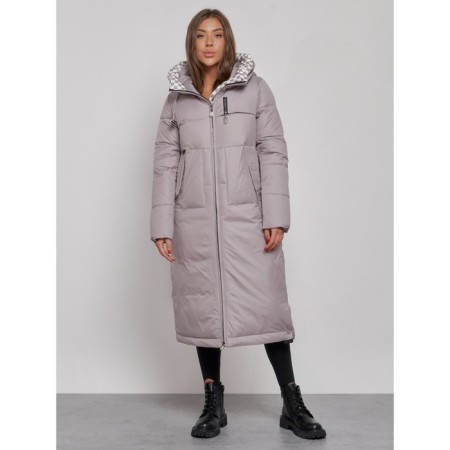 Coat insulated winter female, size 42, color gray-4