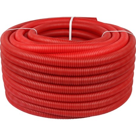 Corrugated pipe stout, d = 32, without a broach, a bay 50 m, red