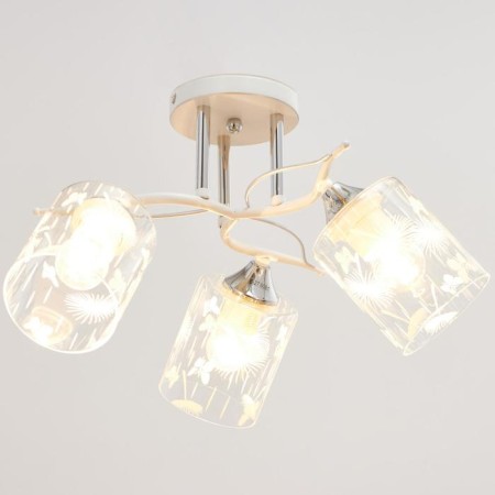 Chandelier gallop 880531 3x60W E27 white matte/chrome