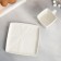 Tea couple ceramic "White Gift", a mug 150 ml, a saucer 15.5x15.5 cm, white color