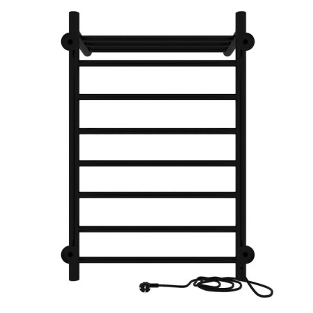 The electric heated tower "Sanprise" Aurora P8, 500x800 mm, left, black-4