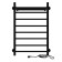 The electric heated tower "Sanprise" Aurora P8, 500x800 mm, left, black