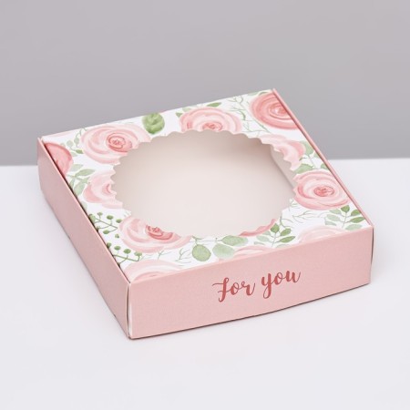 Box the team with the window, "For You", 11.5 x 11.5 x 3 cm-1