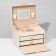 Steam for jewelry "Casket" sliding with a mirror, 17.5 × 14 × 13.5, white color