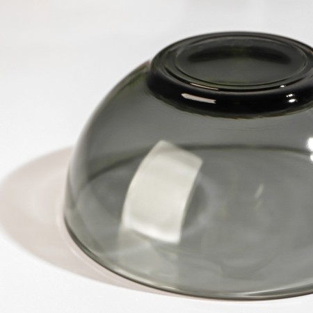 Basilico salad. Lava Grey, 450 ml, d = 13 cm, gray color-2