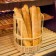 Trading basket for baguettes, 30x30x40 cm, willow