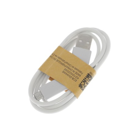 Luazon cable, microUSB - USB, 1 A, 1 m, white-2