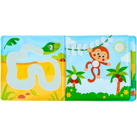 Book - a toy for the bath “Draw with your fingers: zoo”, water coloring, crumb I-10