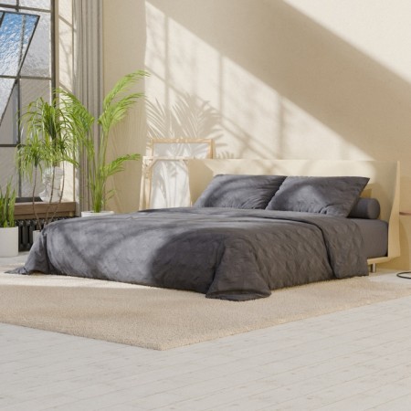 Lovelife linen Duet Texture: Dark Gray, 143x215CM-2pcs, 230x240cm, 50x70cm-2pcs, microfiber, 110g/m-3