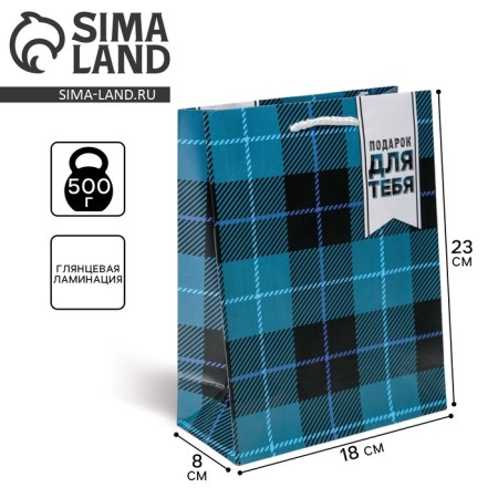 Gift laminated package, packaging, Real Man, MS 18 x 23 x 8 cm